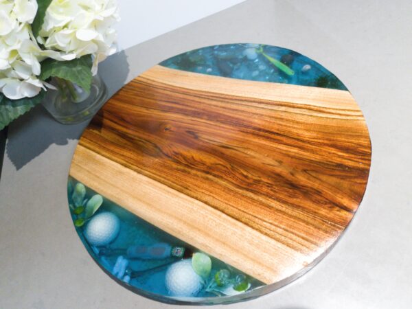 resin natural timber serving board food safe